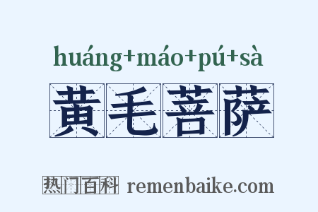 黄毛菩萨是什么意思的图片
